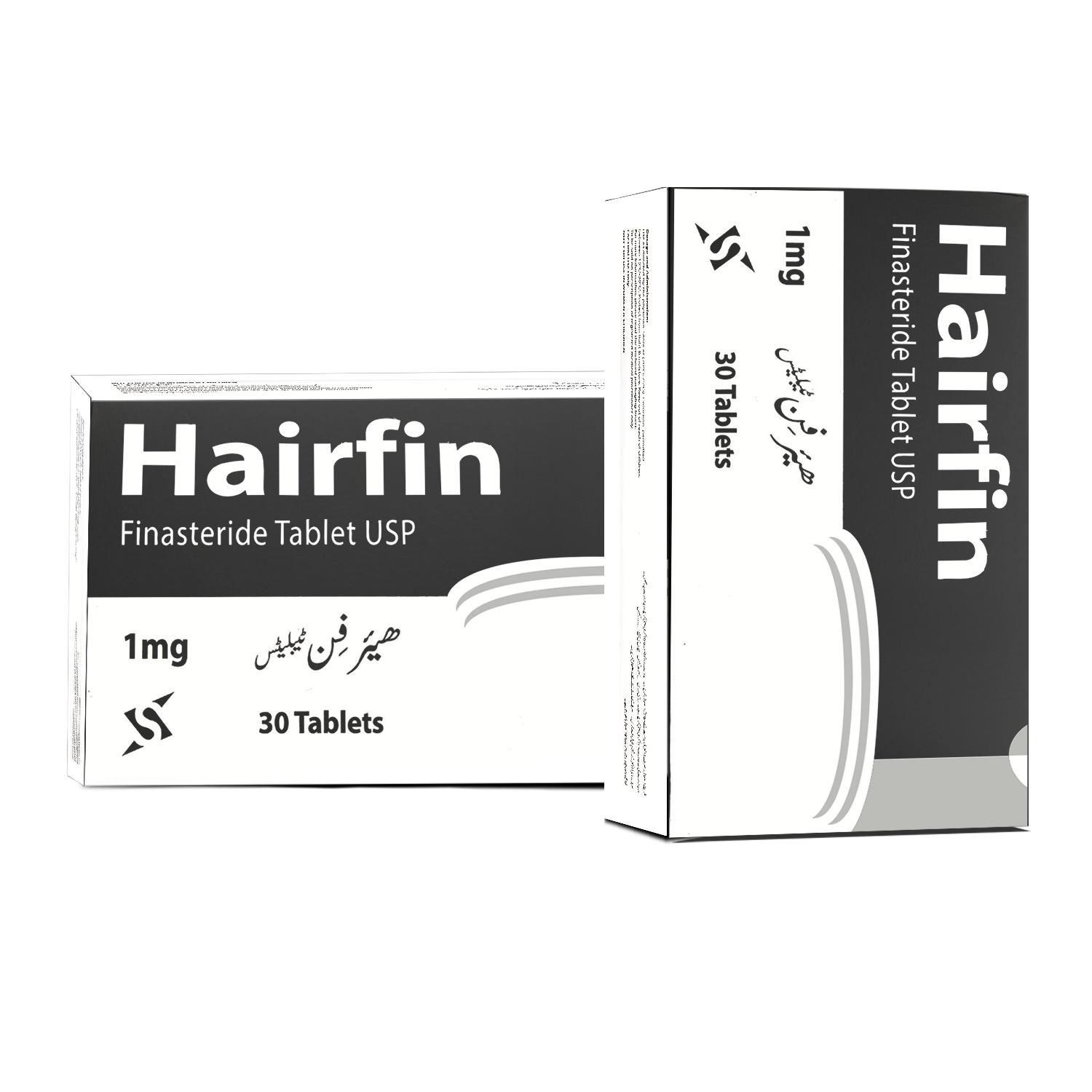 Finasteride DHT Blocker - Hairfin Hair Growth Supplements Clinically Tested Hair Treatment for hair loss and Thin hair (30 Tablets x 1mg)
